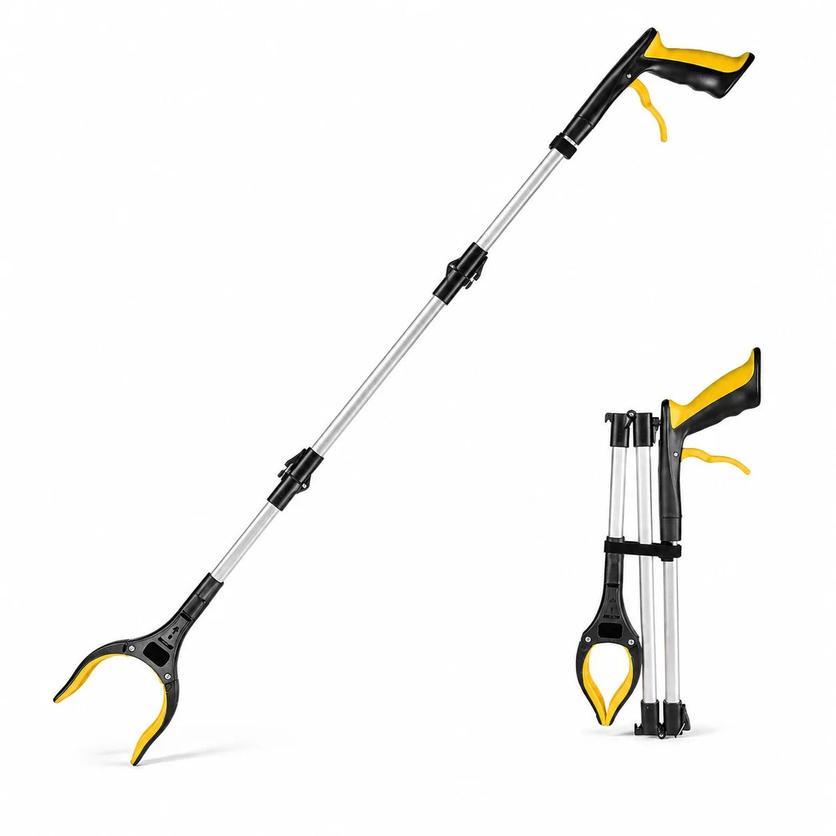 43-Inch Heavy-Duty Grabber Tool with Rotating Jaw and Magnets