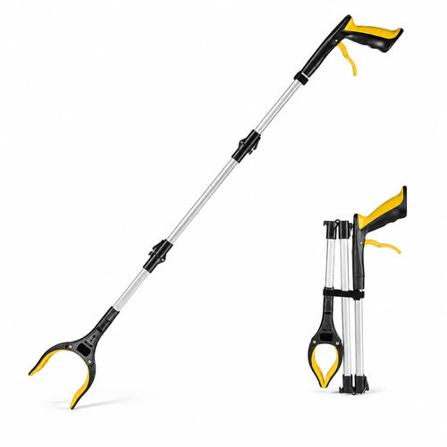 43-Inch Heavy-Duty Grabber Tool with Rotating Jaw and Magnets