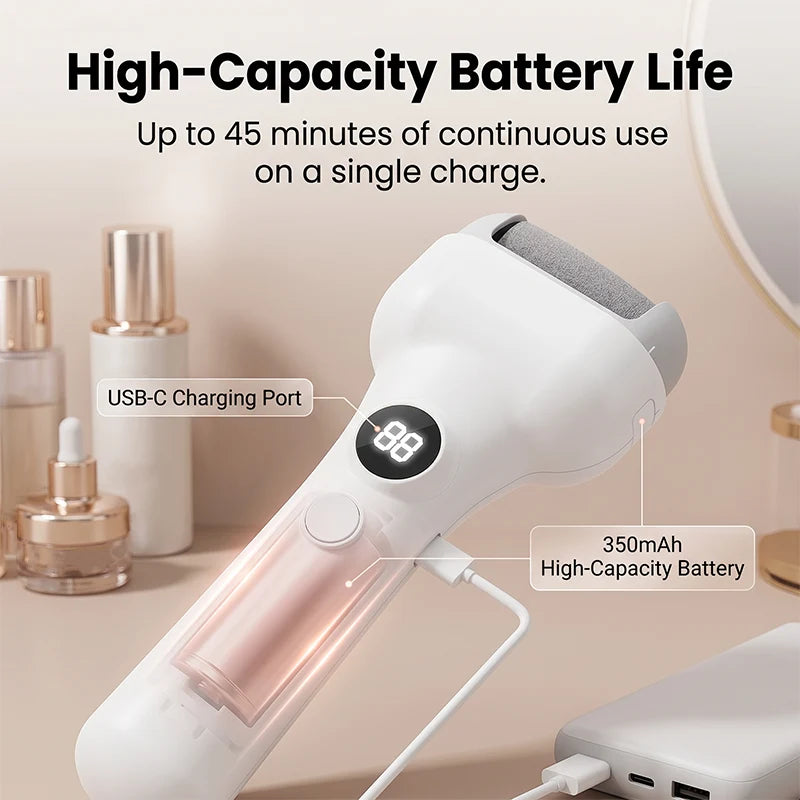 Workshop-Ready Rechargeable Electric Pedicure Tool with Smart