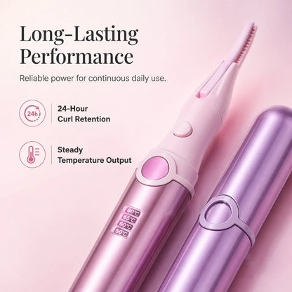Rechargeable Heated Curler for Lasting Lash Shape
