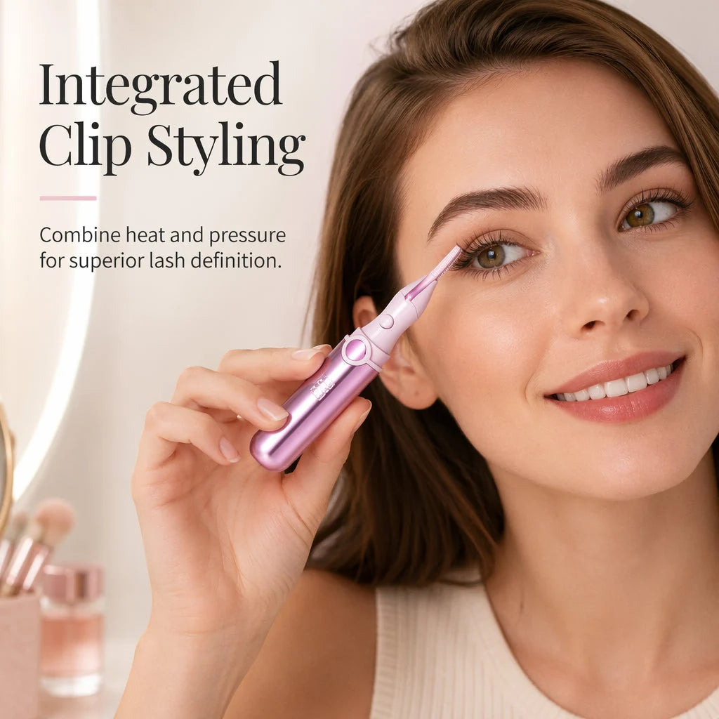 Rechargeable Heated Curler for Lasting Lash Shape