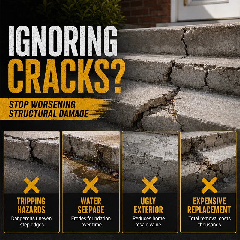 Strong Adhesive Repair Compound for Cement Floor Damage