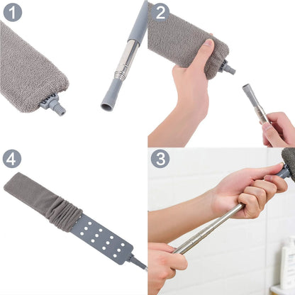Easy-Care Retractable Gap Dust Cleaner for Routine Upkeep