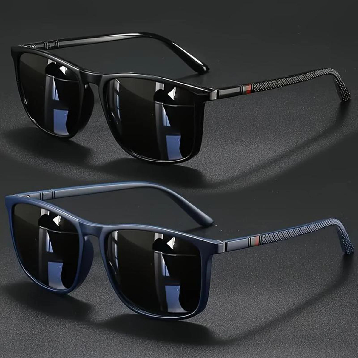 Angular Retro-Future Shades for Unisex Everyday Wear