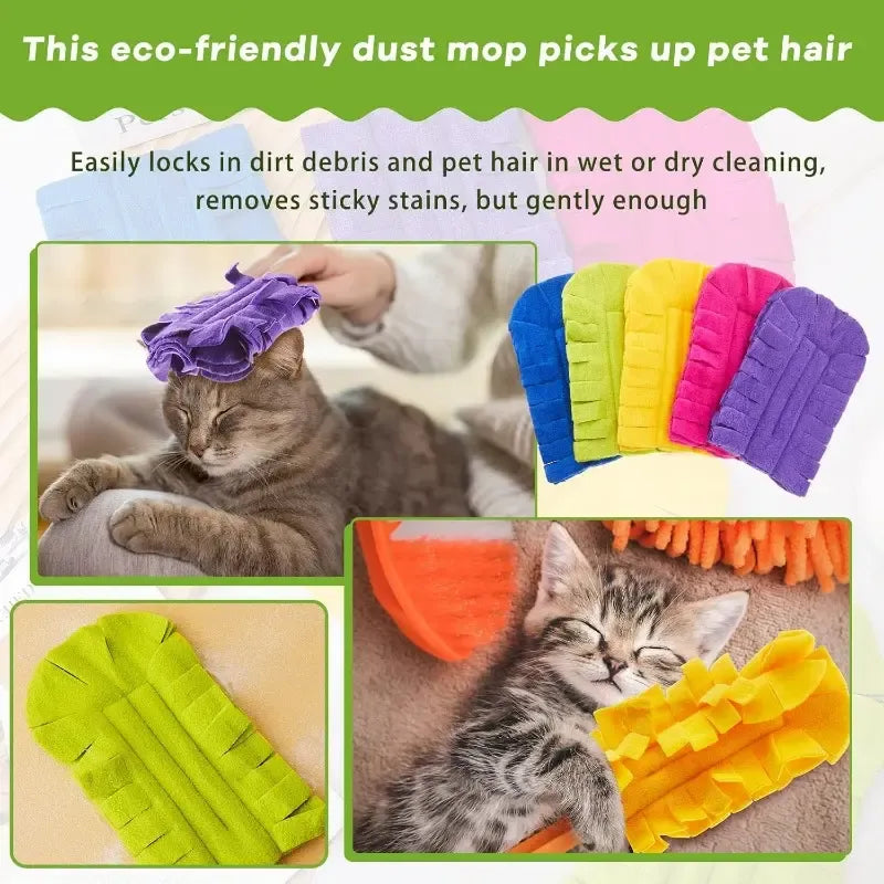 Reusable Chenille Microfiber Duster for Dust, Hair, and Spills