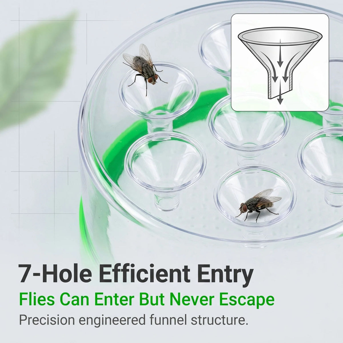 Purpose-Built Reusable Non-Electric Fly Trap for Everyday Use