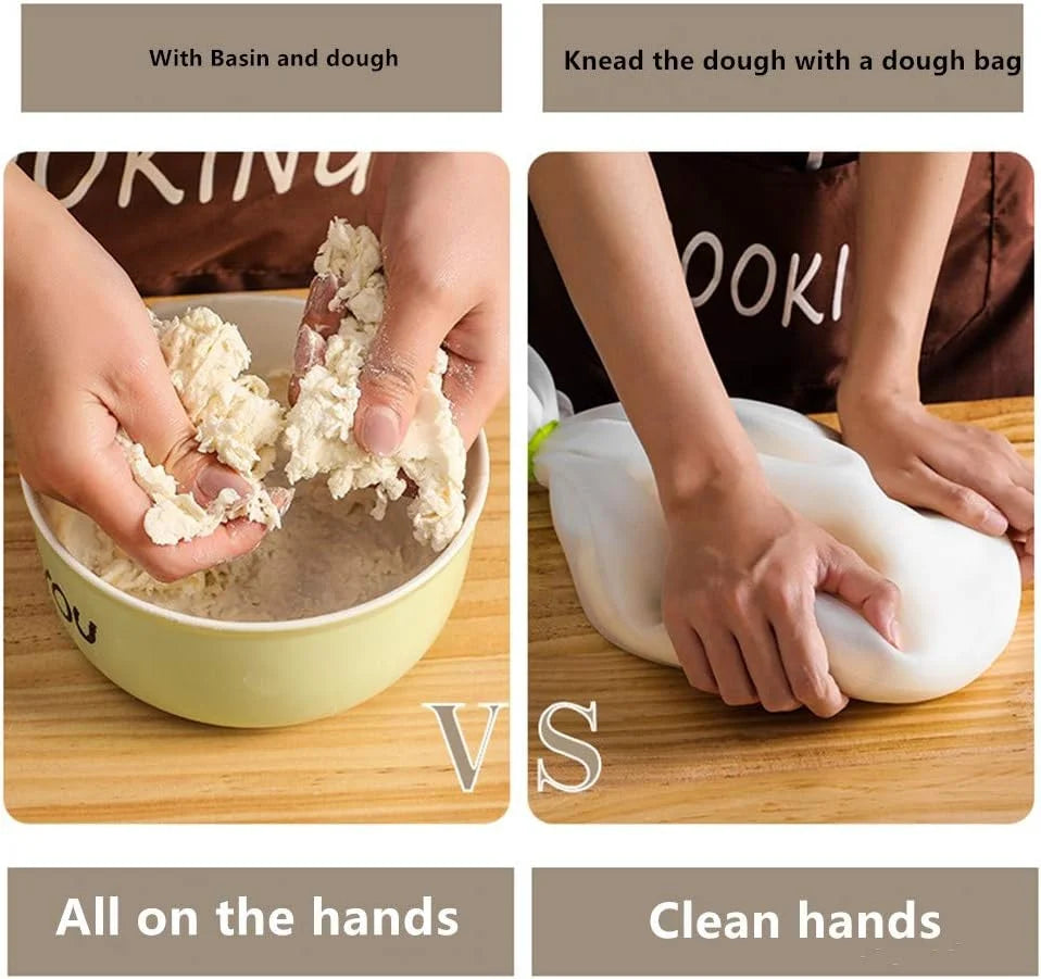 Space-Saving Reusable Silicone Dough – for Baking for Tidy Storage