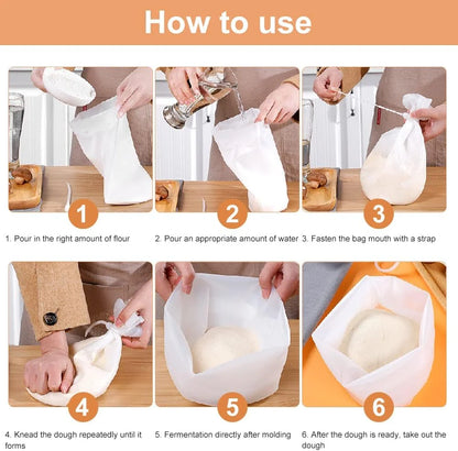 Space-Saving Reusable Silicone Dough – for Baking for Tidy Storage