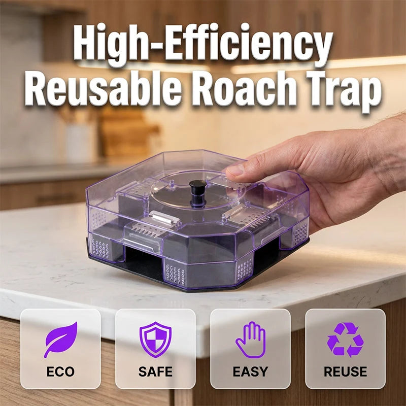 Practical Reusable Effective Roach Trap， Non-Toxic Sticky Cockroach