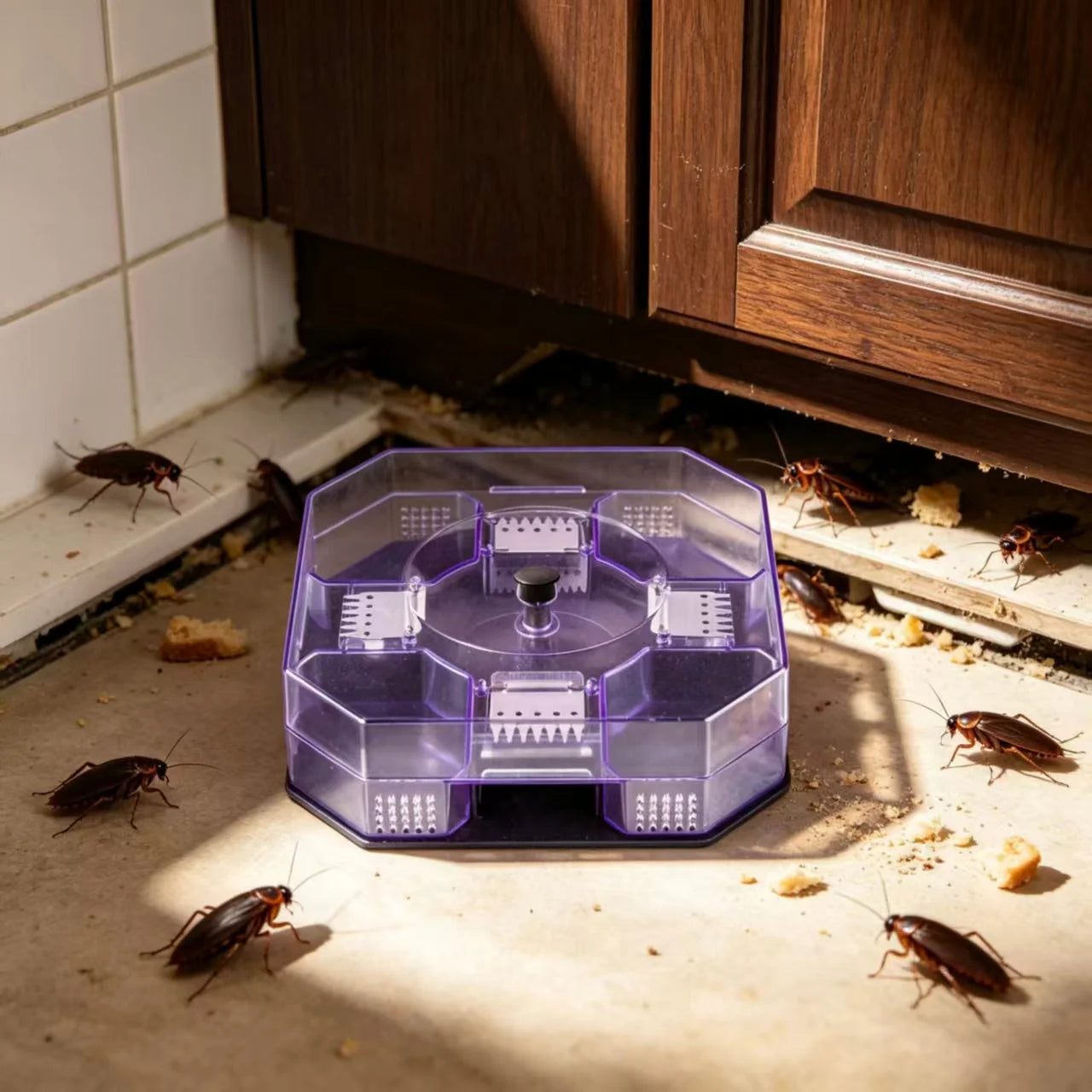 Practical Reusable Effective Roach Trap， Non-Toxic Sticky Cockroach
