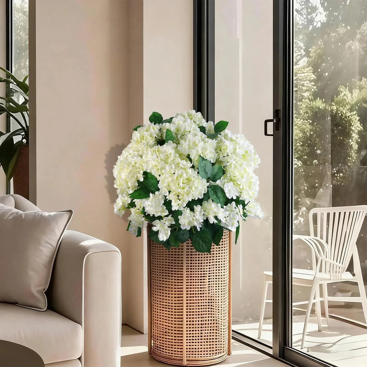 Purpose-Built Artificial hydrangeas for outdoors – UV-resistant
