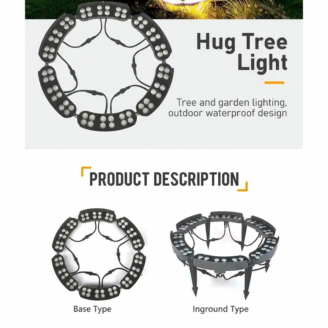 Decorative LED Ring Tree Light(Single piece) – Outdoor Wat – Ring Tree