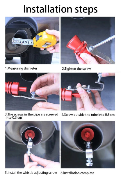 Oversized Exhaust Pipe Roar Maker Sound Device for Cars and Motorcycles