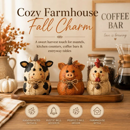 Purpose-Built Rustic Farm Pumpkin Friends Decor Set for Everyday Use