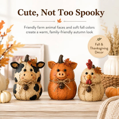 Purpose-Built Rustic Farm Pumpkin Friends Decor Set for Everyday Use