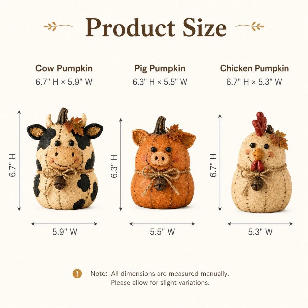 Purpose-Built Rustic Farm Pumpkin Friends Decor Set for Everyday Use
