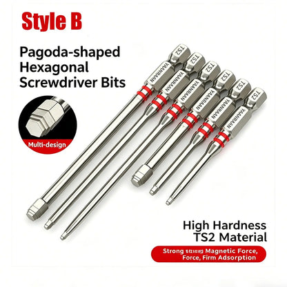 Magnetic S2 Steel Hex Bit Set for Power Tools