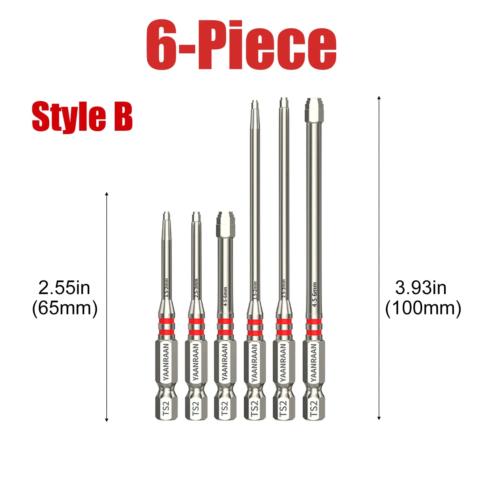 Magnetic S2 Steel Hex Bit Set for Power Tools