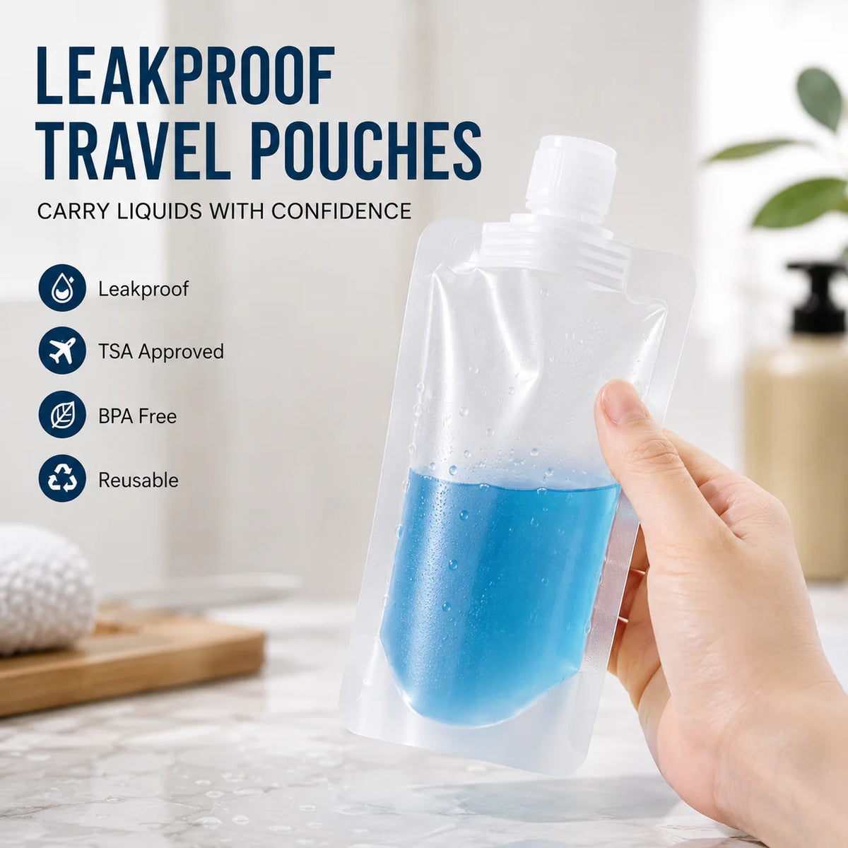 Space-Saving Travel -Leak Proof Toiletry Sample