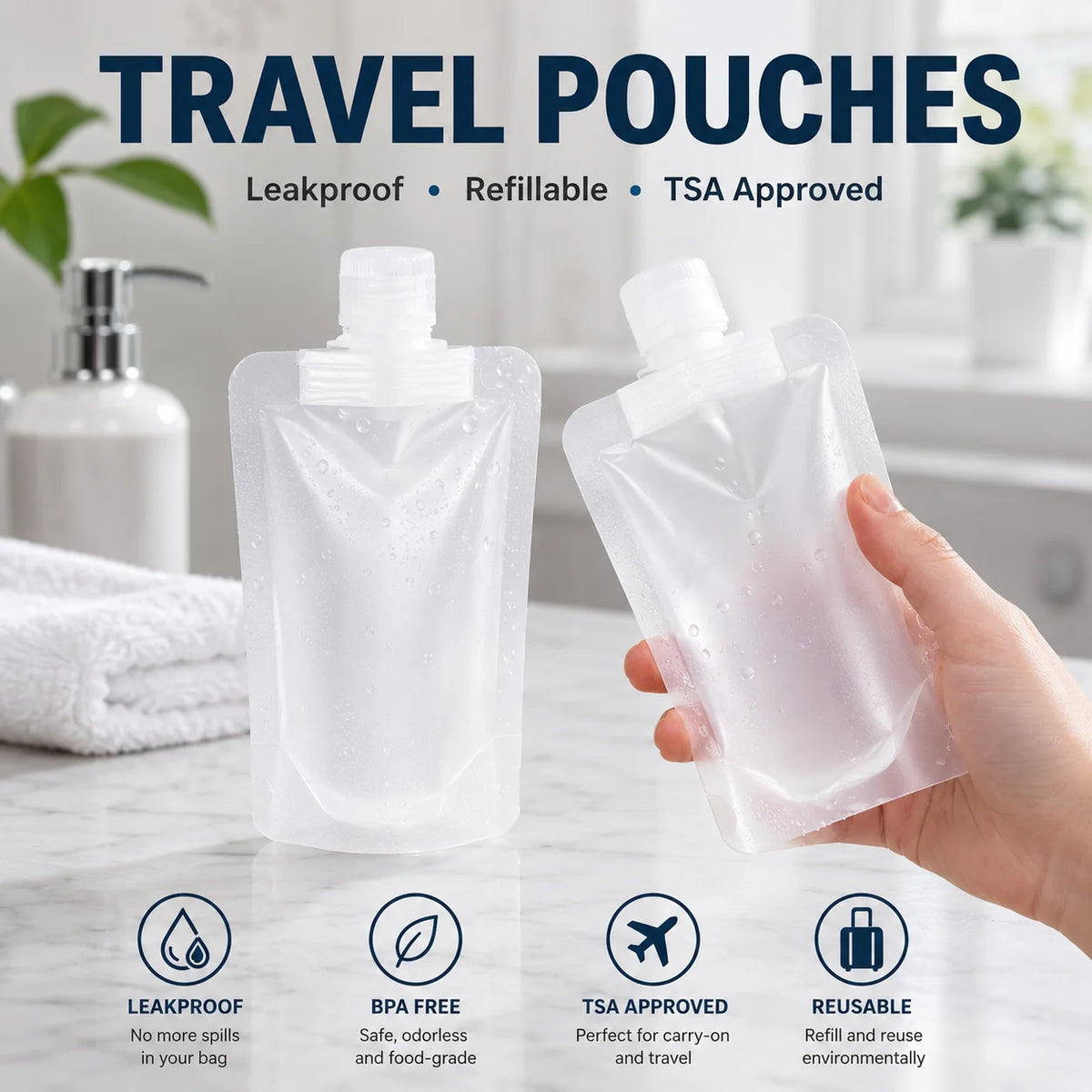 Space-Saving Travel -Leak Proof Toiletry Sample