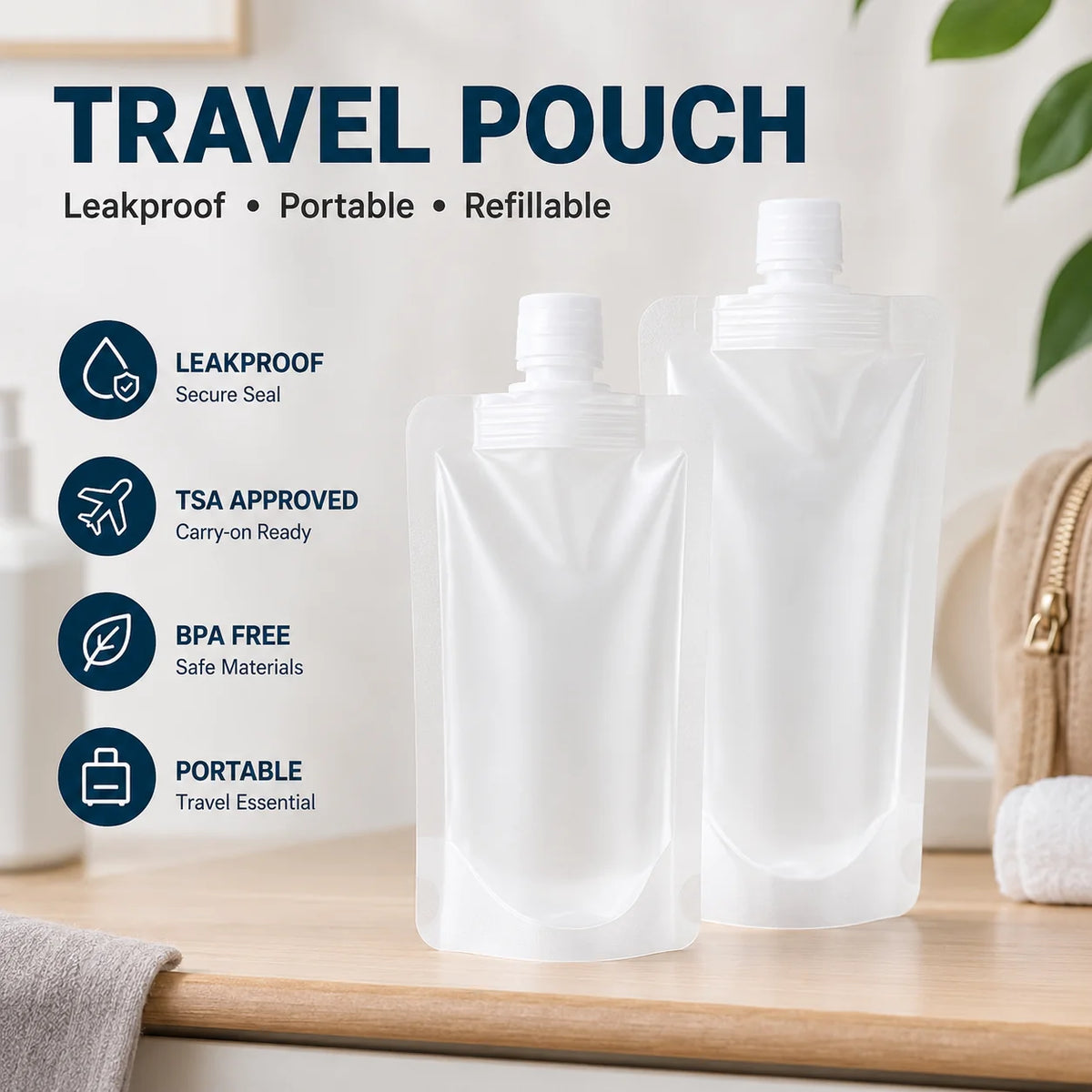 Space-Saving Travel -Leak Proof Toiletry Sample
