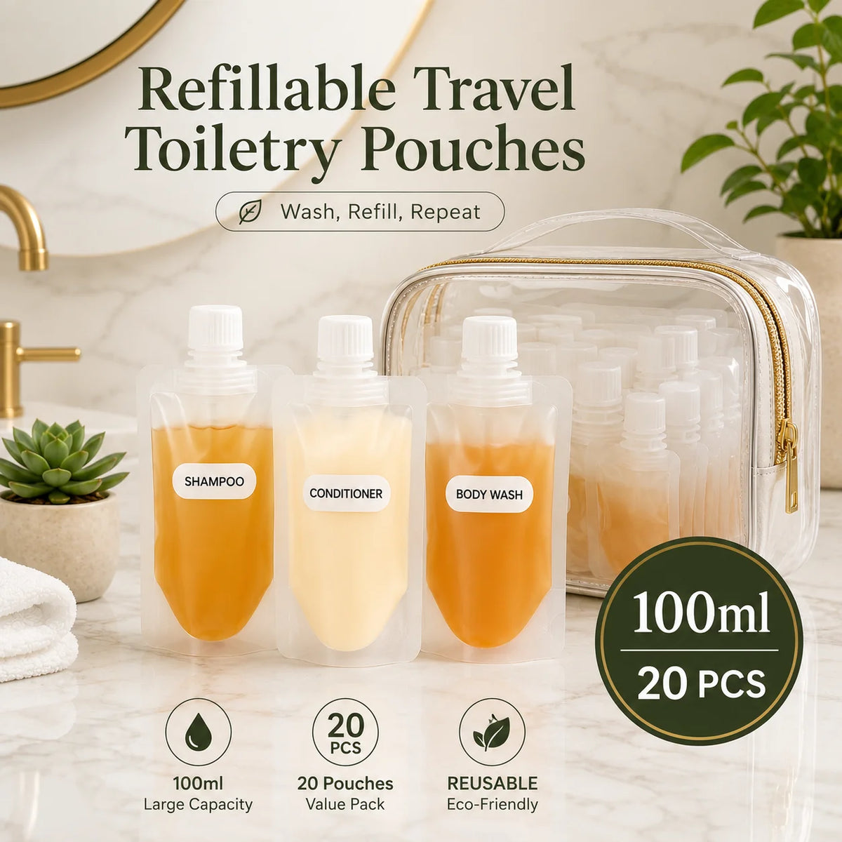 Space-Saving Travel -Leak Proof Toiletry Sample
