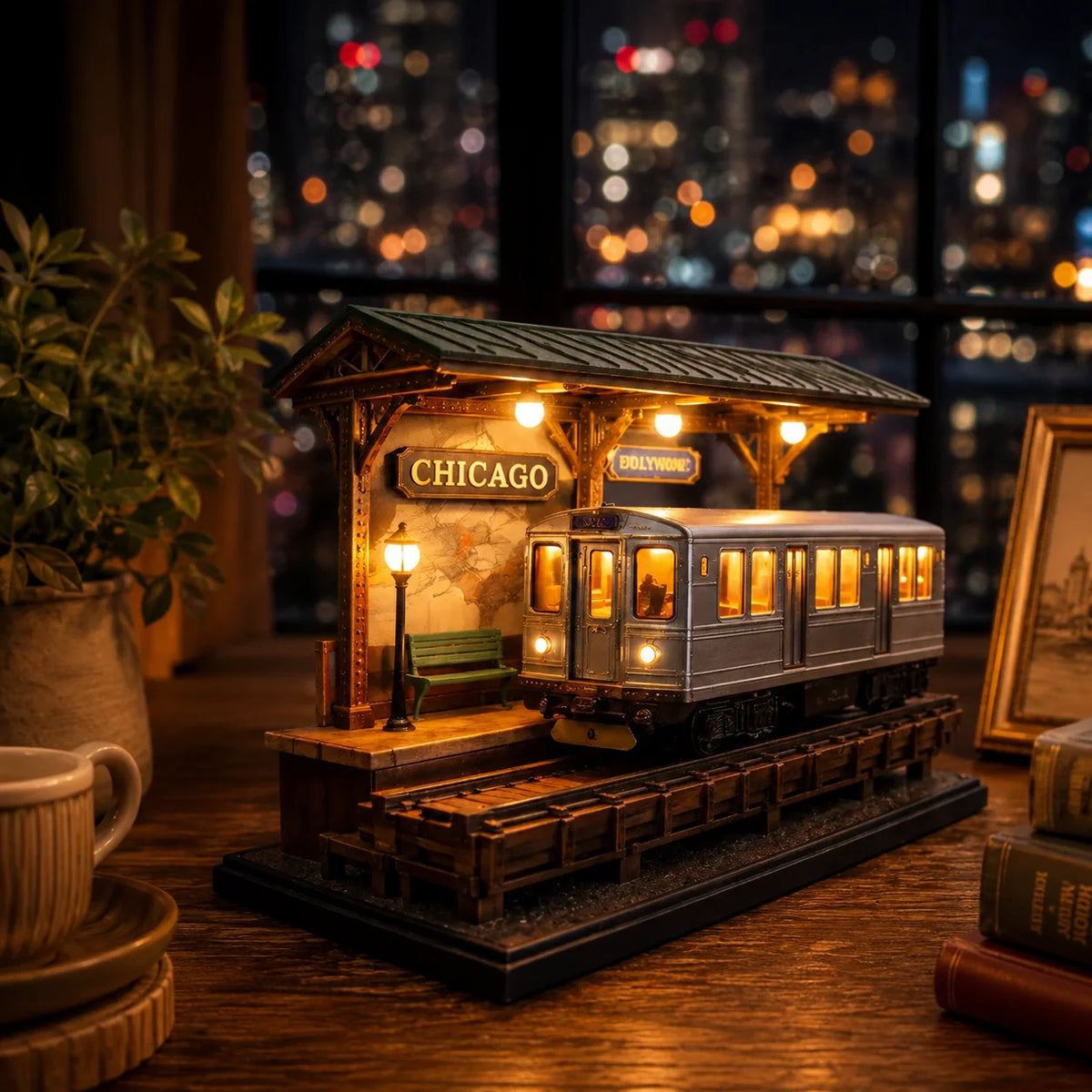 Vehicle-Ready San Francisco Cable Car Lamp for Garage Use