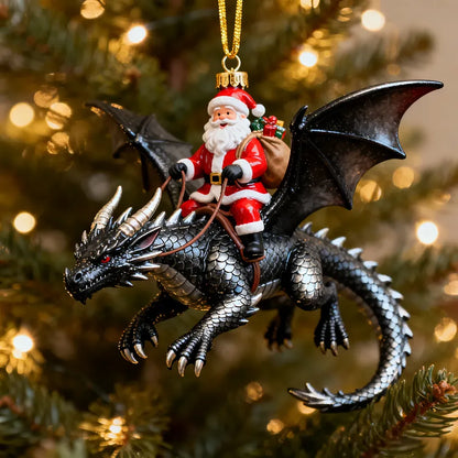 Purpose-Built Santa’s Dragon Riders Ornament