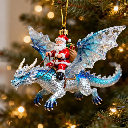 Purpose-Built Santa’s Dragon Riders Ornament