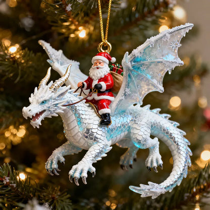 Purpose-Built Santa’s Dragon Riders Ornament