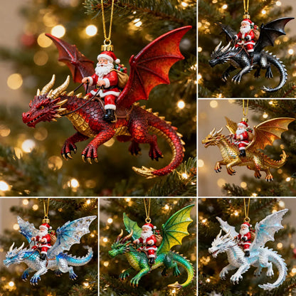Purpose-Built Santa’s Dragon Riders Ornament
