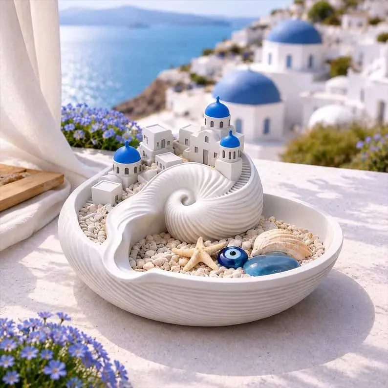 Pet-Friendly Santorini Catchall Bowl for Daily Pet Care