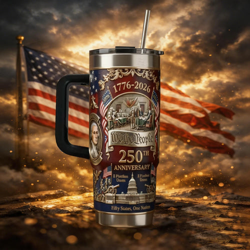 1776–2026 U.S. 250th Anniversary Commemorative Travel Tumbler