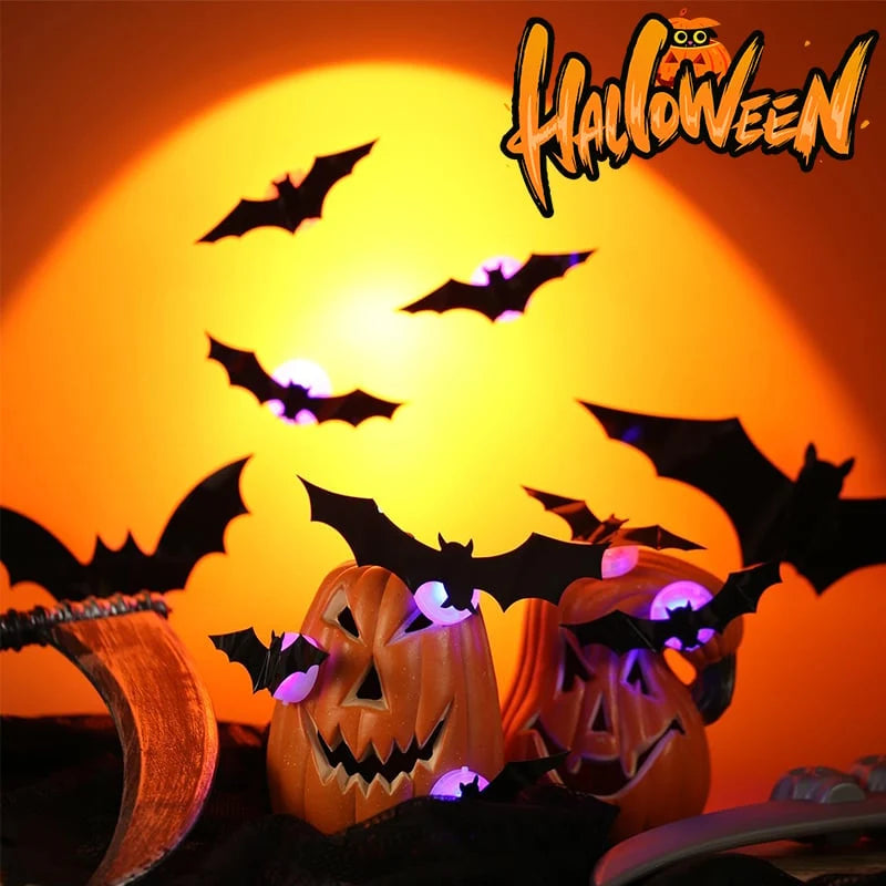 Decorative 3D Lighted Bats for Focused Lighting
