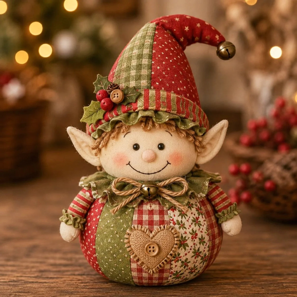 Hands-On DIY Patchwork Fabric Character Doll Kit for Creative Play