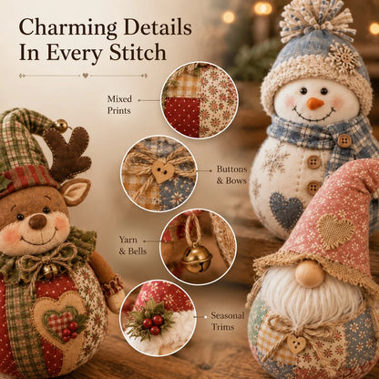 Hands-On DIY Patchwork Fabric Character Doll Kit for Creative Play