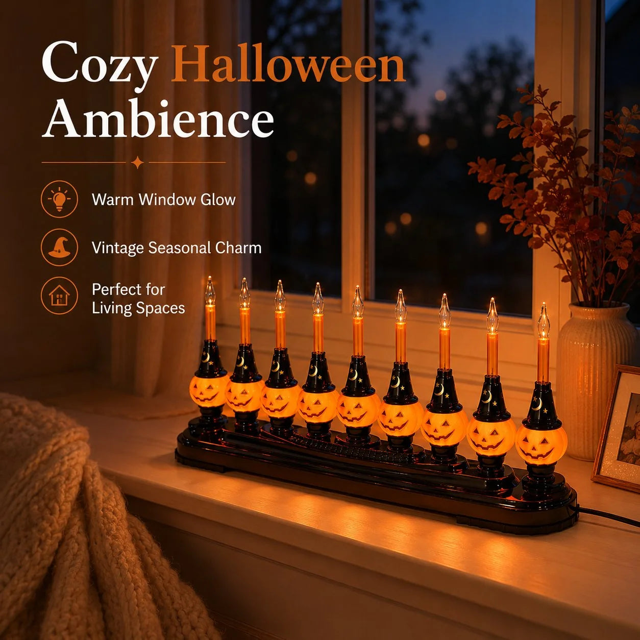 Decorative Light Up Your Home with Vintage Pumpkin