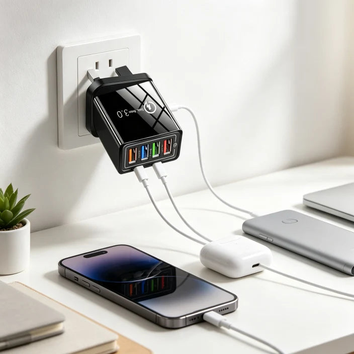 Distinctive The Charger Big Tech Hates – 4-Port Quick Charge 3.0 + AI