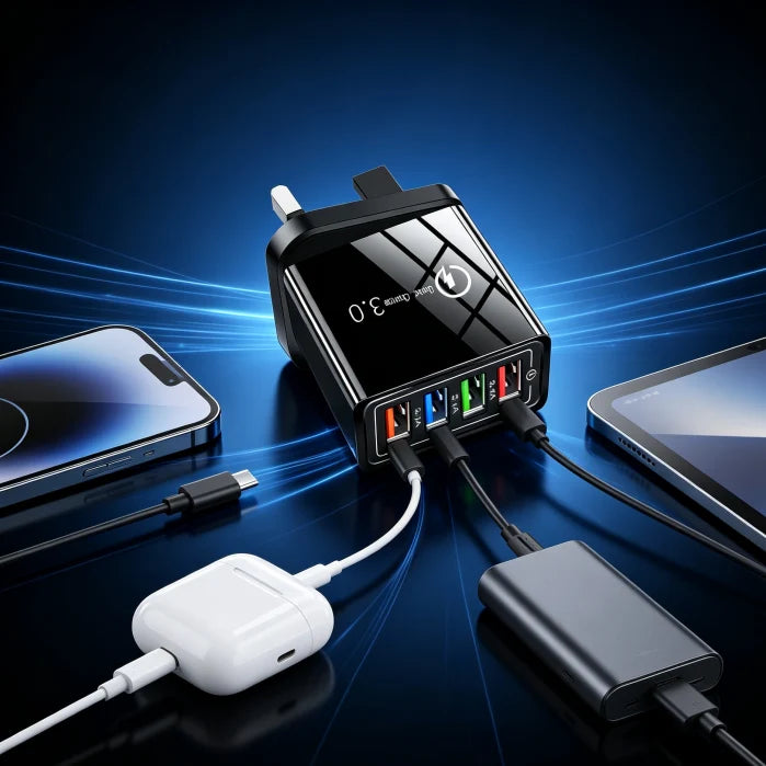 Distinctive The Charger Big Tech Hates – 4-Port Quick Charge 3.0 + AI