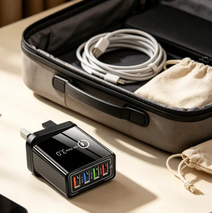 Distinctive The Charger Big Tech Hates – 4-Port Quick Charge 3.0 + AI