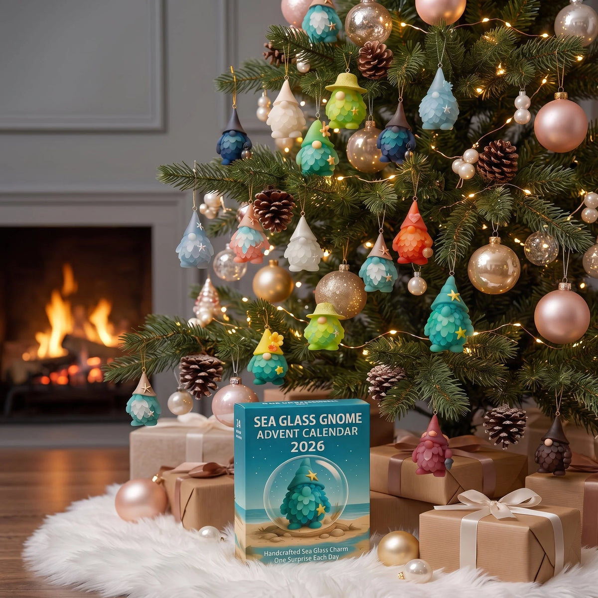 Purpose-Built Sea Glass Gnome Advent Calendar for Everyday Use