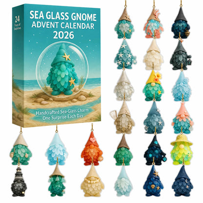Purpose-Built Sea Glass Gnome Advent Calendar for Everyday Use