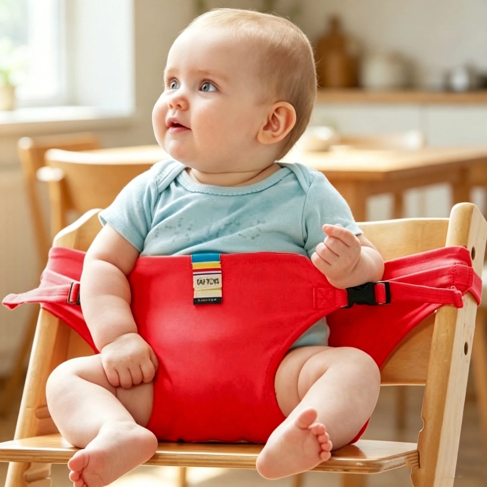 Purpose-Built Harness Seat for High Chair Feeding Safety