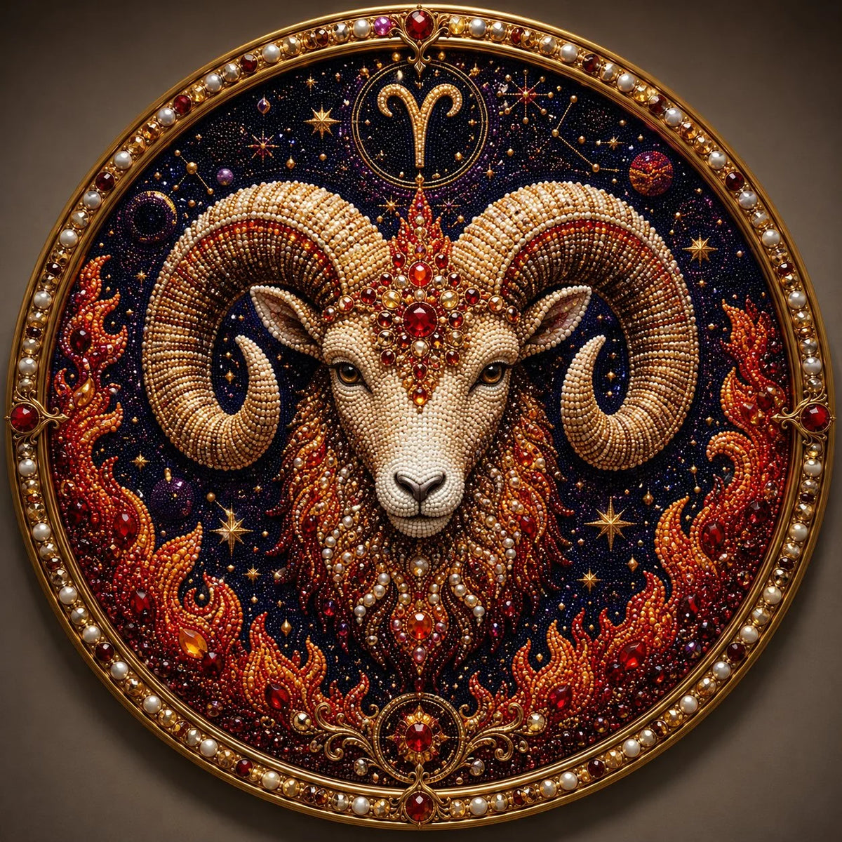 12 Zodiac Signs Pearl Art Craft Kit for Creative DIY Projects