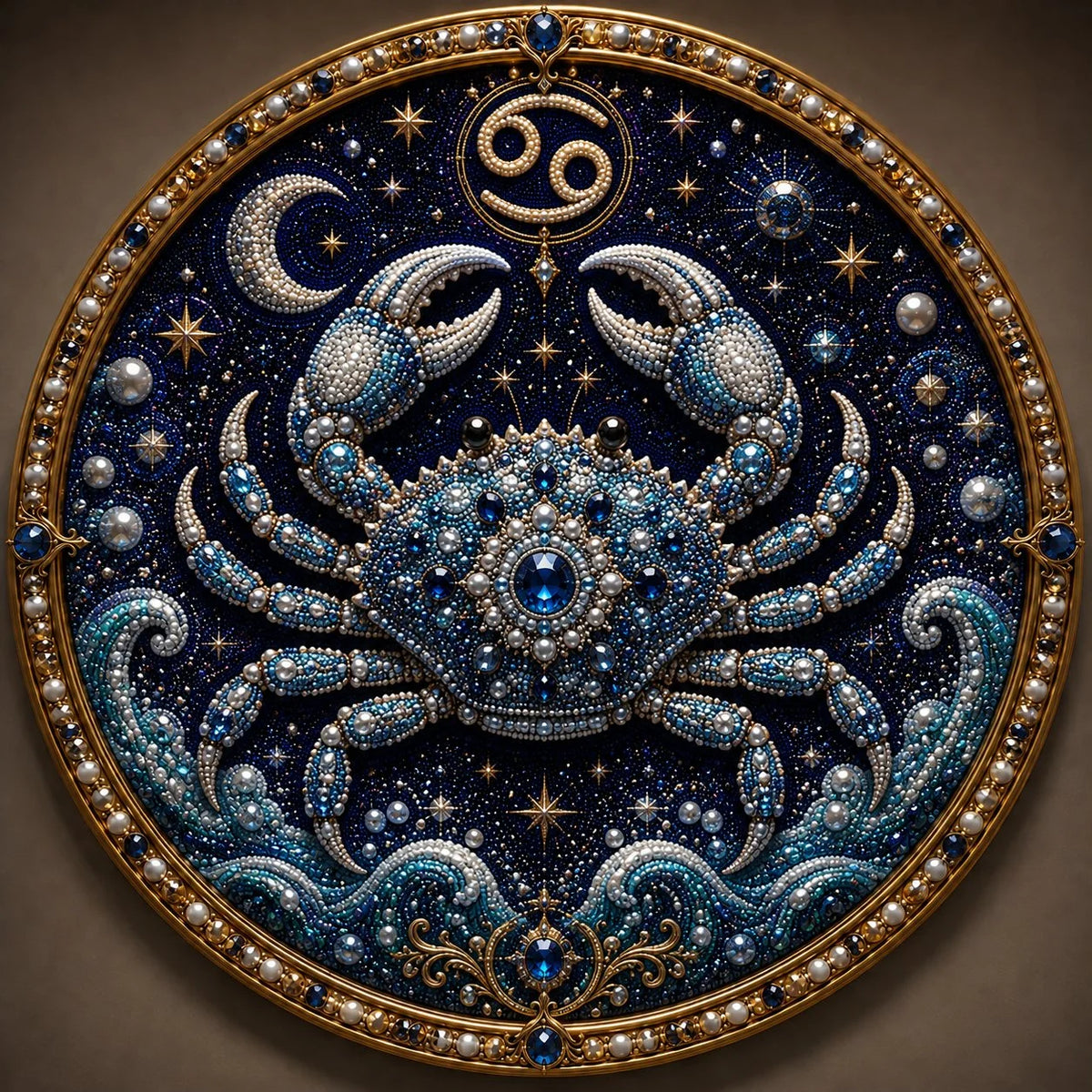 12 Zodiac Signs Pearl Art Craft Kit for Creative DIY Projects