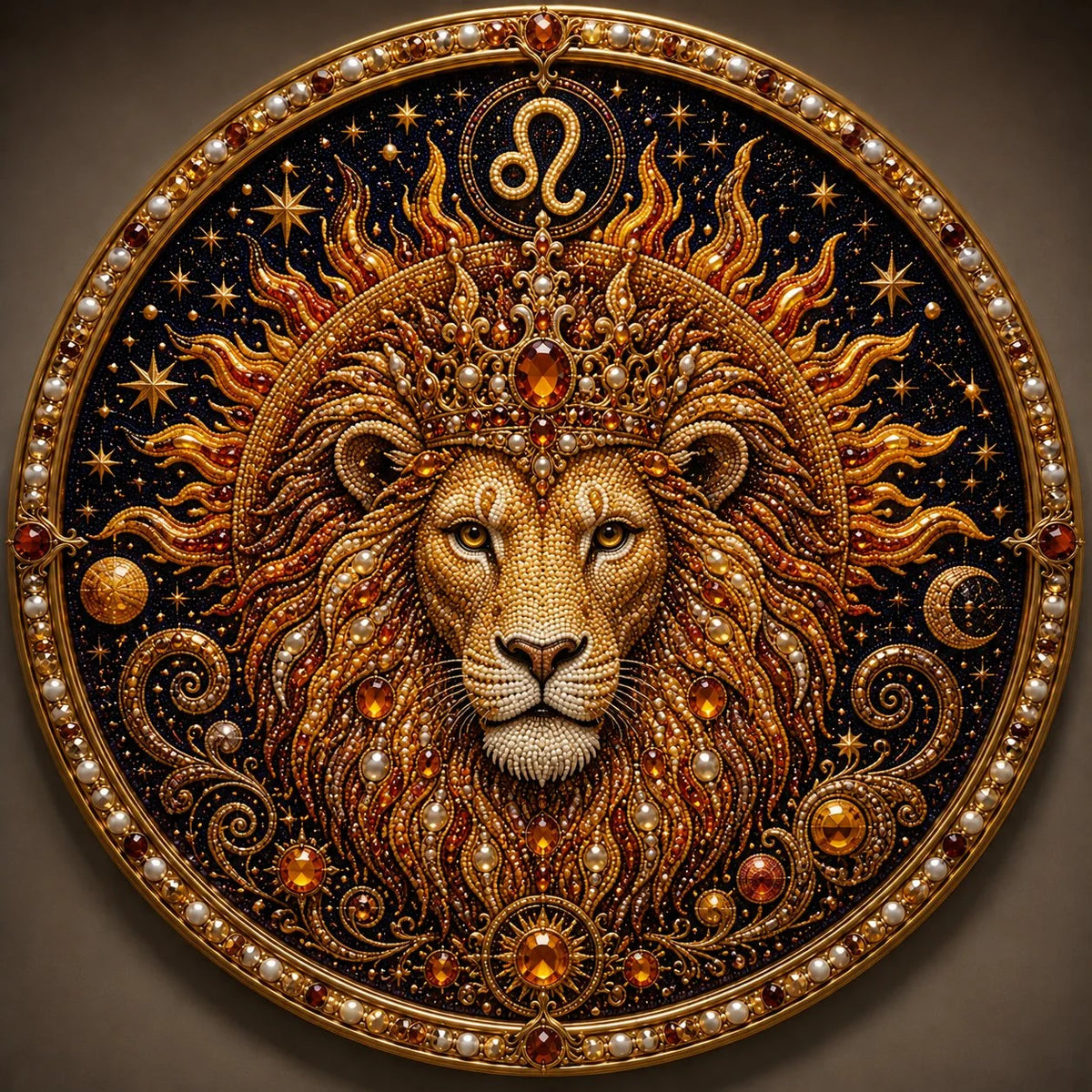 12 Zodiac Signs Pearl Art Craft Kit for Creative DIY Projects