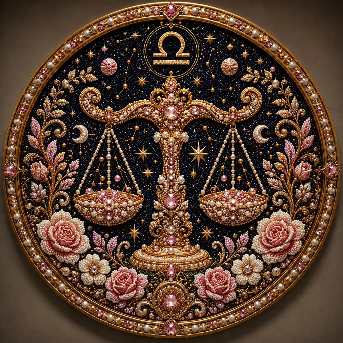 12 Zodiac Signs Pearl Art Craft Kit for Creative DIY Projects
