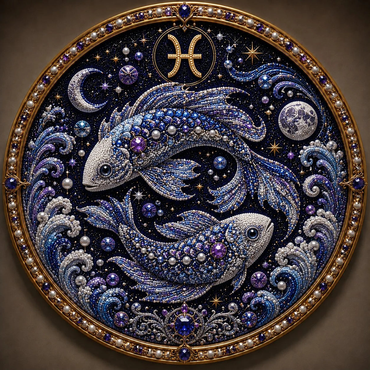 12 Zodiac Signs Pearl Art Craft Kit for Creative DIY Projects
