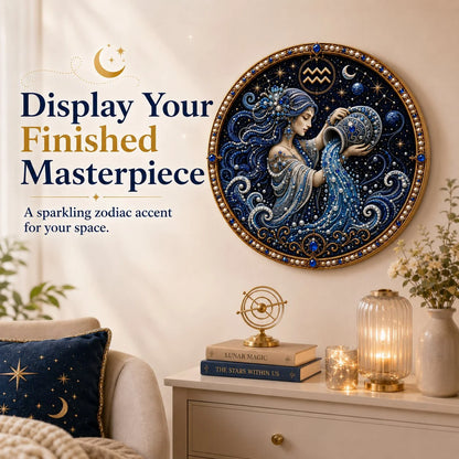 12 Zodiac Signs Pearl Art Craft Kit for Creative DIY Projects