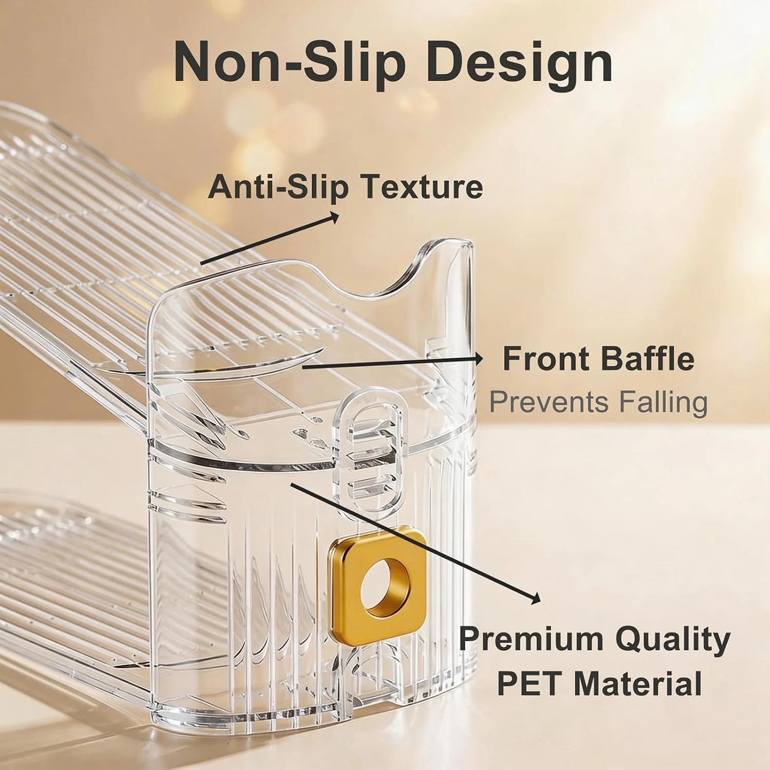 Space-Saving Shoe Organizer for Closet – Stackable Rack with Height
